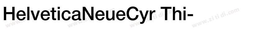 HelveticaNeueCyr Thi字体转换
